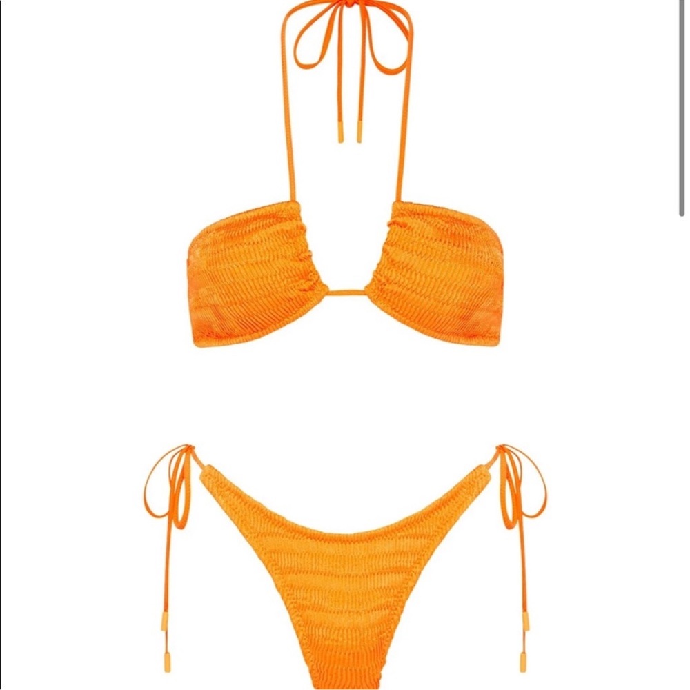 Triangl Aster Orange Bikini Set